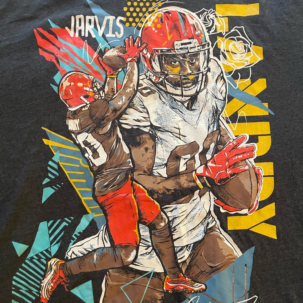 One Of A Kind (Jarvis Landry) Football Shirt! Jarvis Landry Vibrant Artwork View 2